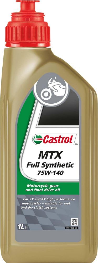 Castrol MTX SAE 75W-140 54098 - Aceite de Caja de Cambios, 54098 sintético MTX SAE 75 W-140, 1 litro